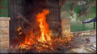 إضرام النار أمام منزل رئيس جمعية المصارف سليم صفير.