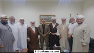 وفد هيئة علماء المسلمين في لبنان زار قيادة الجماعة الإسلامية في صيدا وبحث وضع مخيم عين الحلوة وتثبيت وقف إطلاق النار