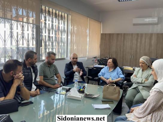 بالصور : رئيس لائحة صيدا بدّها ونحنا قدها عمر مرجان زار جمعية المواساة