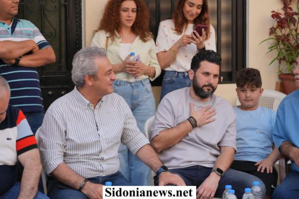بالصور : لقاء للائحة سوا لصيدا في منزل المرحوم محيي الدين الحريريأبو سعيد في مكسر العبد