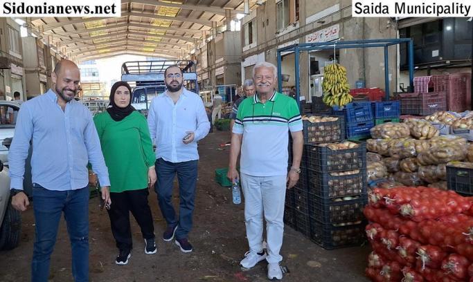 بالصور : لجنة الحسبة والمدينة الصناعية في مجلس بلدية صيدا إطلعت على أوضاع الحسبة وإحتياجاتها وتطويرها