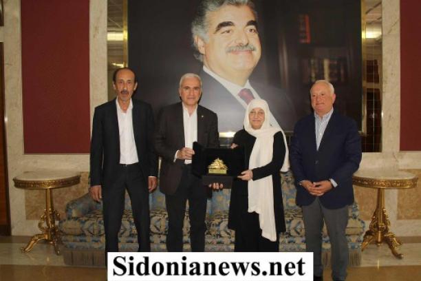 بالصور : بهية الحريري استقبلت رئيس اتحاد بلديات جزين بسام رومانوس  ونائبه جان نخلة بحضور ناصر حمود