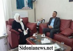 بالصور : بهية الحريري عرضت الأوضاع الأمنية مع العميد حرب والمقدم الحاج شحادة