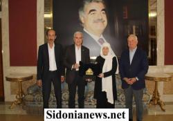 بالصور : بهية الحريري استقبلت رئيس اتحاد بلديات جزين بسام رومانوس  ونائبه جان نخلة بحضور ناصر حمود