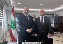 وزير الصحة الدكتور ركان ناصر الدين إستقبل الصيدلي عمر مرجان وبحثا الوضع الصحي في مدينة صيدا