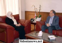 بالصور : السيدة بهية الحريري تستقبل النائب د.عبد الرحمن البزري