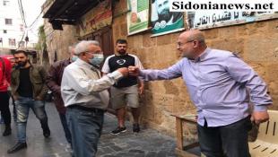 بالصور: النائب أسامة سعد جال في صيدا القديمة داعيا التجار إلى عدم استغلال وجع الناس