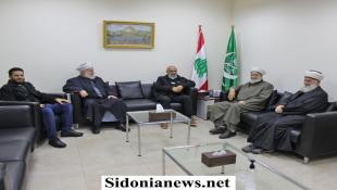 بالصور : الجماعة الإسلامية  - صيدا  تستقبل وفد رابطة علماء فلسطين في لبنان