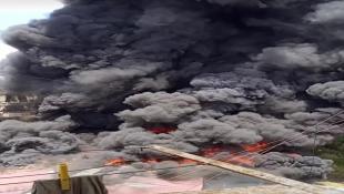 اندلاع حريق ضخم في الضاحية... والدفاع المدني يكشف التفاصيل