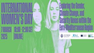 UfM Webinar on International Women’s Day: Gender, Climate Change, and Security