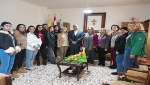 بالصور: زيارة محبة وسلام الى مدرسة سان نيقولاوس عين المير من جمعية إعانة الطفل المعوق برئاسة السيدة اسمى البلولي ديراني بمناسبة عيد الفصح المجيد