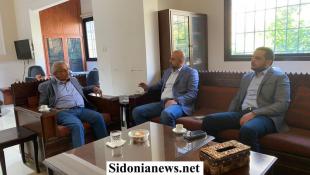 النائب اسامه سعد تداول الاوضاع الامنية في صيدا ومنطقتها مع رئيس شعبة المعلومات الجديد في الجنوب المقدم عبد النبي زبيب