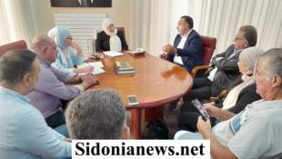 بالصور : بهية الحريري استقبلت وفد جمعية أصدقاء زيرة وشاطىء صيدا