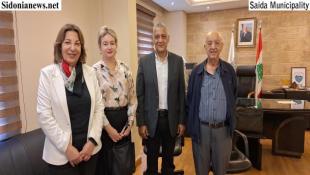 بالصور : رئيس بلدية صيدا د. حازم بديع إستقبل سفيرة بولندا في لبنان الدكتورة ألكسندرا بوكوفسكا ماكابي في أول زيارة لها