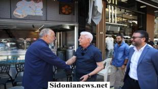 بالصور : رئيس لائحة نبض البلد المهندس محمد دندشلي في جولة ميدانية يتفقد الأسواق ويستمع لنبض الناس