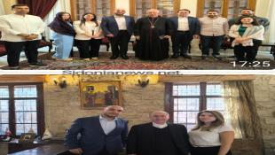 رئيس لائحة صيدا بدها ونحنا قدها عمر مرجان زار المطرانين مارون العمار وإيلي الحداد في صيدا