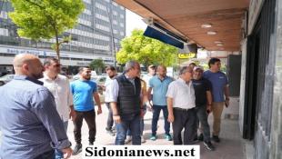 بالصور: لائحة سوا لصيدا برئاسة مصطفى حجازي التقت آل اليماني واستكملت جولتها في السوق التجاري