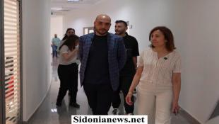 بالصور: رئيس لائحة صيدا بدها ونحنا قدها عمر مرجان في المستشفى التركي في صيدا :