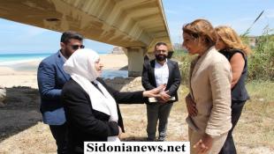 بالصور : وزيرة البيئة تمارا الزين تفقدت برفقة بهية الحريري عند مصب الأولي  موقع المشروع البيئي النموذجي للحلول القائمة على الطبيعة