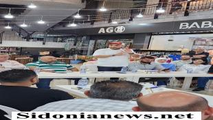 بالصور : رئيس لائحة صيدا بدّها ونحنا قدها عمر مرجان يلتقي تجار السوق في سنتر البابا