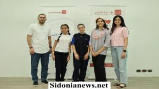 بالصور : ثلاث طالبات تفزن بمراكز  رئيس ونائب رئيس وأمين سر المجلس البلدي للأطفال في صيدا والجوار