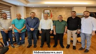 وفد من الحزب  زار رئيس بلدية صيدا المهندس مصطفى حجازي والبحث تناول أوضاع مدينة صيدا