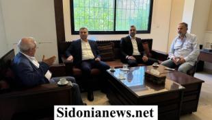 بالصور : النائب أسامة سعد يستقبل العميد سهيل حرب والرائد هادي الحاج شحادة