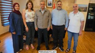 رئيس بلدية صيدا المهندس مصطفى حجازي إستقبل المهندسة آية البلولي