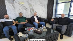 عمر مرجان زار رئيس بلدية حارة صيدا مباركا