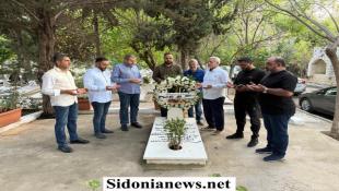 وفد من الحزب  زار ضريح النائب مصطفى سعد بالذكرى ال23 لرحيله