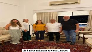 بالصور : النائب الدكتور أسامة سعد يستقبل رئيسة لجنة مهرجانات صيدا