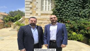 بالصور : الصيدلي عمر مرجان زار النائبين السابقين أمل أبو زيد وإبراهيم عازار في جزين