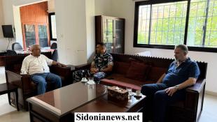 النائب سعد يستقبل آمر فصيلة صيدا الرائد نادر قصب