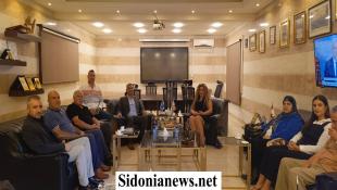 بالصور : وفد من رؤساء الادارات العامة في سرايا صيدا زار رئيس فرع مخابرات الجيش اللبناني في الجنوب متضامناً