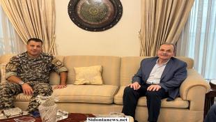 النائب البزري استقبل المدير الإقليمي الجديد لأمن الدولة في الجنوب العميد منير ضاهر