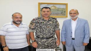 بالصور : الدكتور بسام حمود يستقبل المدير الإقليمي الجديد لأمن الدولة في الجنوب العميد الركن منير ضاهر
