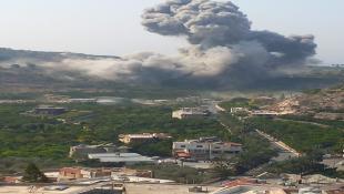 سلسلة غارات اسرائيلية عنيفة استهدفت  قضاء صور اسفرت عن  سقوط شهيد وعدد من الجرحى