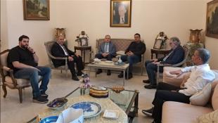 النائب البزري يلتقي السفير الفلسطيني محمد الأسعد والبحث تناول اوضاع المخيمات الفلسطينية