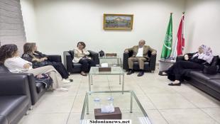 بالصور : الدكتور بسام حمود يستقبل وفداً من جامعة القديس يوسف، لتعزيز مبدء الحوار ومفهوم المواطنة والعيش المشترك