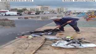 بالصور: بلدية صيدا إستنفرت فرق الطوارىء وورش البلدية منذ ساعات الفجر وعالجت تداعيات العاصفة الرعدية والمطرية بتوجيهات من رئيس البلدية م. مصطفى حجازي