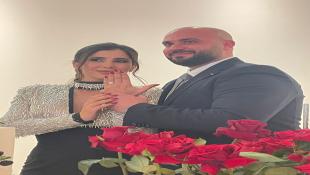 مبارك بأصدق التمنيات  لرجل الأعمال السيد أحمد أيوب والآنسة مريم خليل خطوبتهما السعيدة