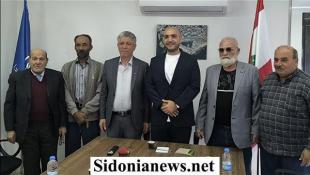 الصيدلي عمر مرجان يلتقي وفد اتحاد نقابات عمال فلسطين – فرع لبنان