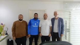 الصيدلي عمر مرجان يستقبل وفد المؤسسة الفلسطينية للشباب والرياضة هنأه بمناسبة توليه رئاسة نادي الحرية