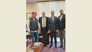 نقيب المحررين جوزف القصيفي عرض مع نقيب المحامين عماد مرتينوس إشكال انتخابات نقابة المحامين في حضور القدوم ورمضان وتأكيد رسوخ العلاقة بين النقابتين