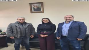 رئيس إتحاد بلديات صيدا الزهراني م. حجازي يرافقه الأستاذ شعيب في زيارة لرئيسة مصلحة الإقتصاد في الجنوب م. حدرج والبحث تناول تنظيم قطاع المولدات والإجراءات القضائية بحق المخالفين للتسعيرة