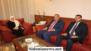 بهية الحريري تطّلع من وفد ( شاهد ) على مشروعها "الكرامة القانونية " للّاجئين الفلسطينيين