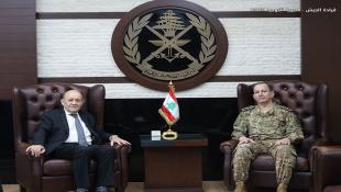 قائد الجيش اللبناني عرض ولودريان آخر التطورات في لبنان والمنطقة وسبل دعم الجيش