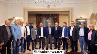 بالصور: رابطة آل البابا الثقافية والاجتماعية في صيدا برئاسة إلهام البابا زارت الرئيس م. محمد السعودي في منزله