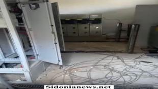 بالصور : مياه لبنان الجنوبي : توقف محطة الطيبة - النهر عن العمل بعد تعرضها للسرقة