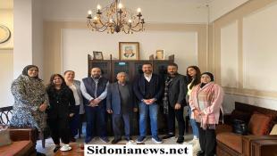 بالصور : النائب سعد استقبل وفدا من أهالي التجمعات الفلسطينية ضمن نطاق المية ومية وآخر من لجنة الأهل في المدرسة الإنجيلية في صيدا